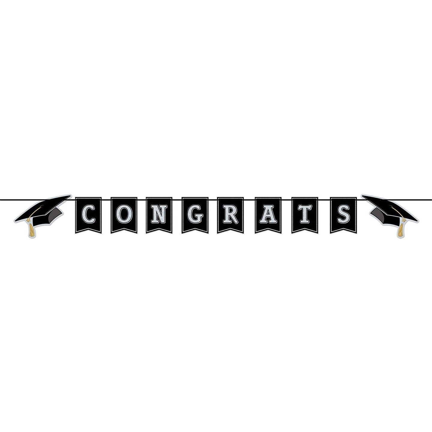 12 Pack Beistle Congrats Grad Graduation Party Streamer