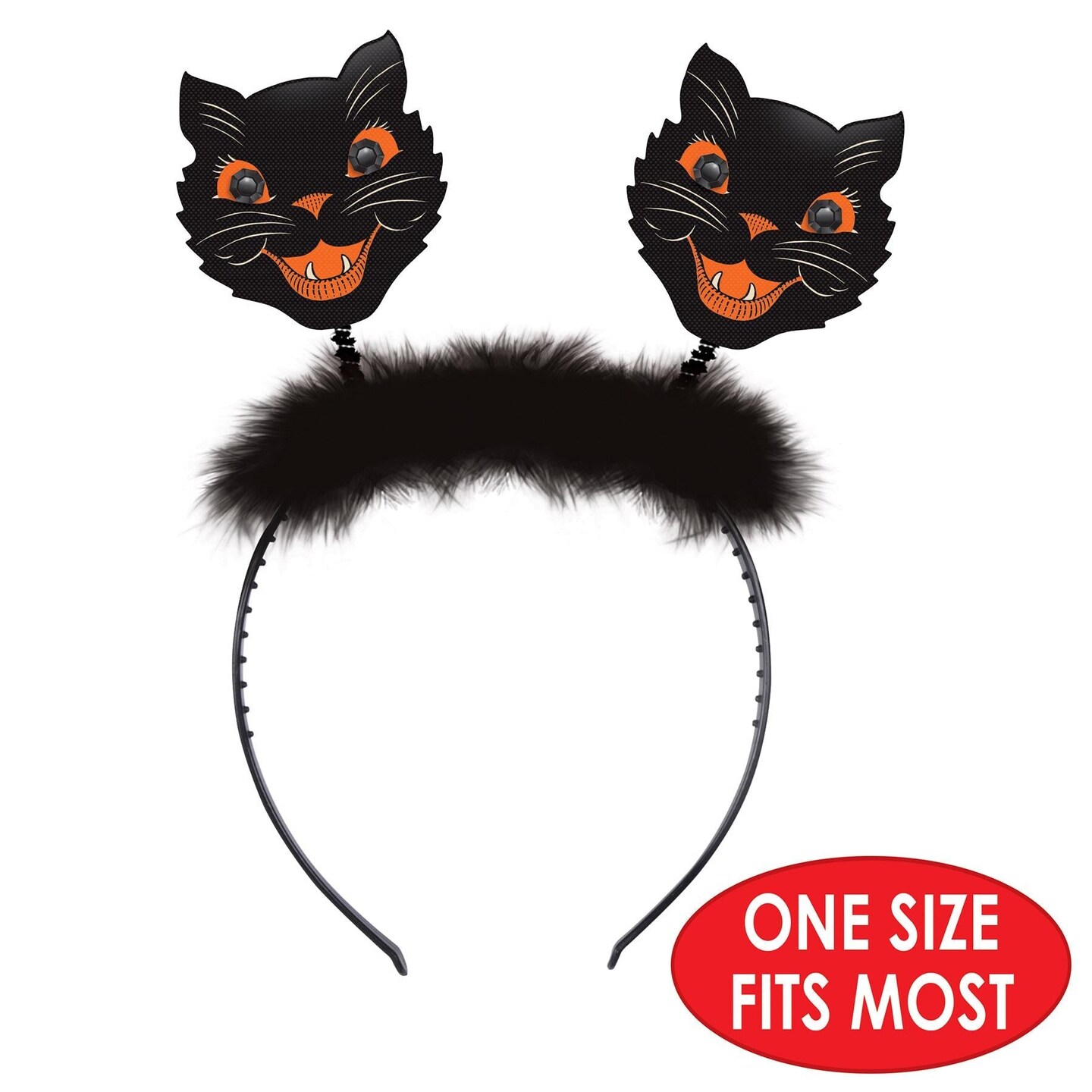 12 Pack Beistle Vintage Halloween Cat Boppers