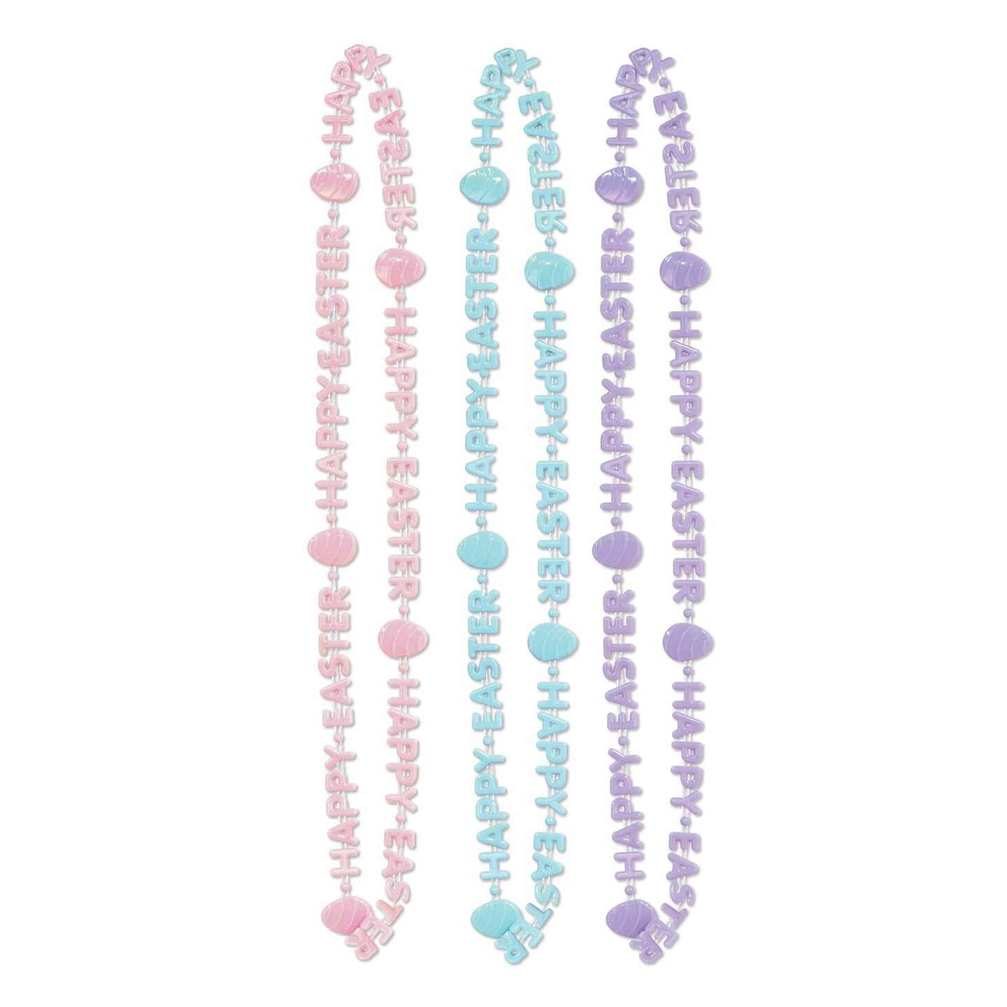 36 Pack Beistle Happy Easter Bead Necklaces
