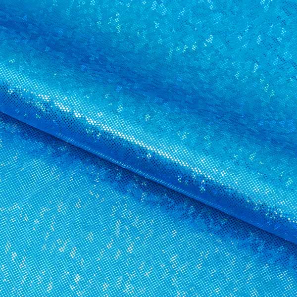 Holographic Shattered Glass Foil Nylon Spandex Four-Way Stretch Fabric