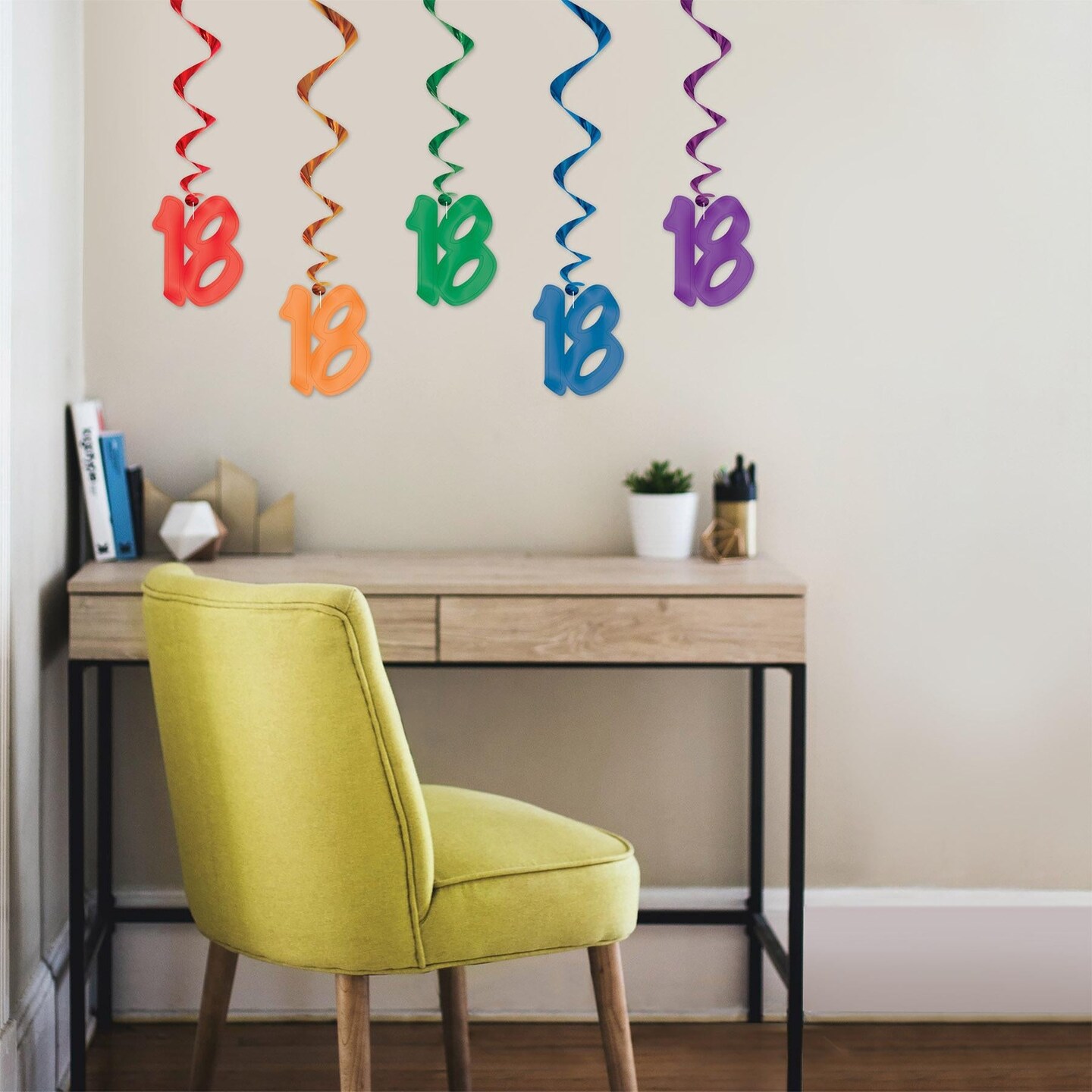 30 Piece Beistle 18th Birthday Party Whirls