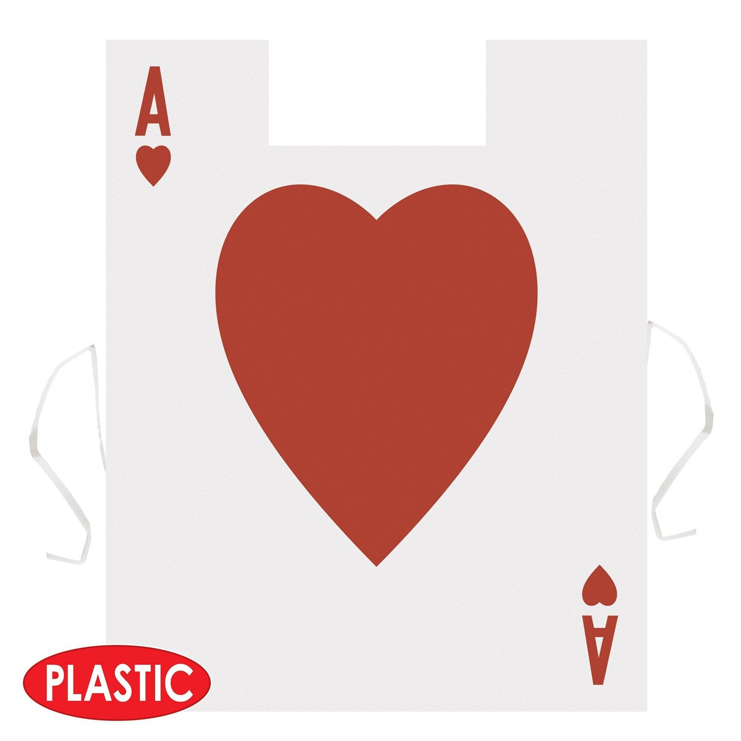 12 Pack Beistle Plastic Card Suit Party Vest