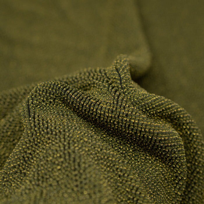 Ritzy Crinkle Nylon Polyester Spandex with Metallic Fabric