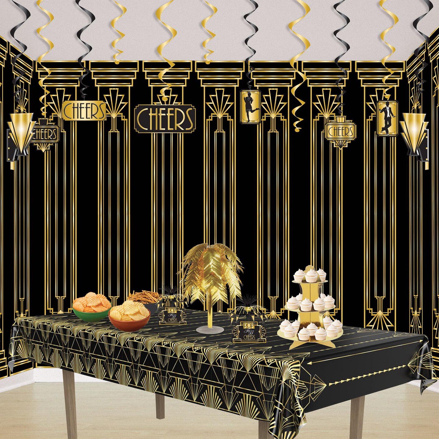 12 Pack Beistle Metallic Cupcake Stand - gold