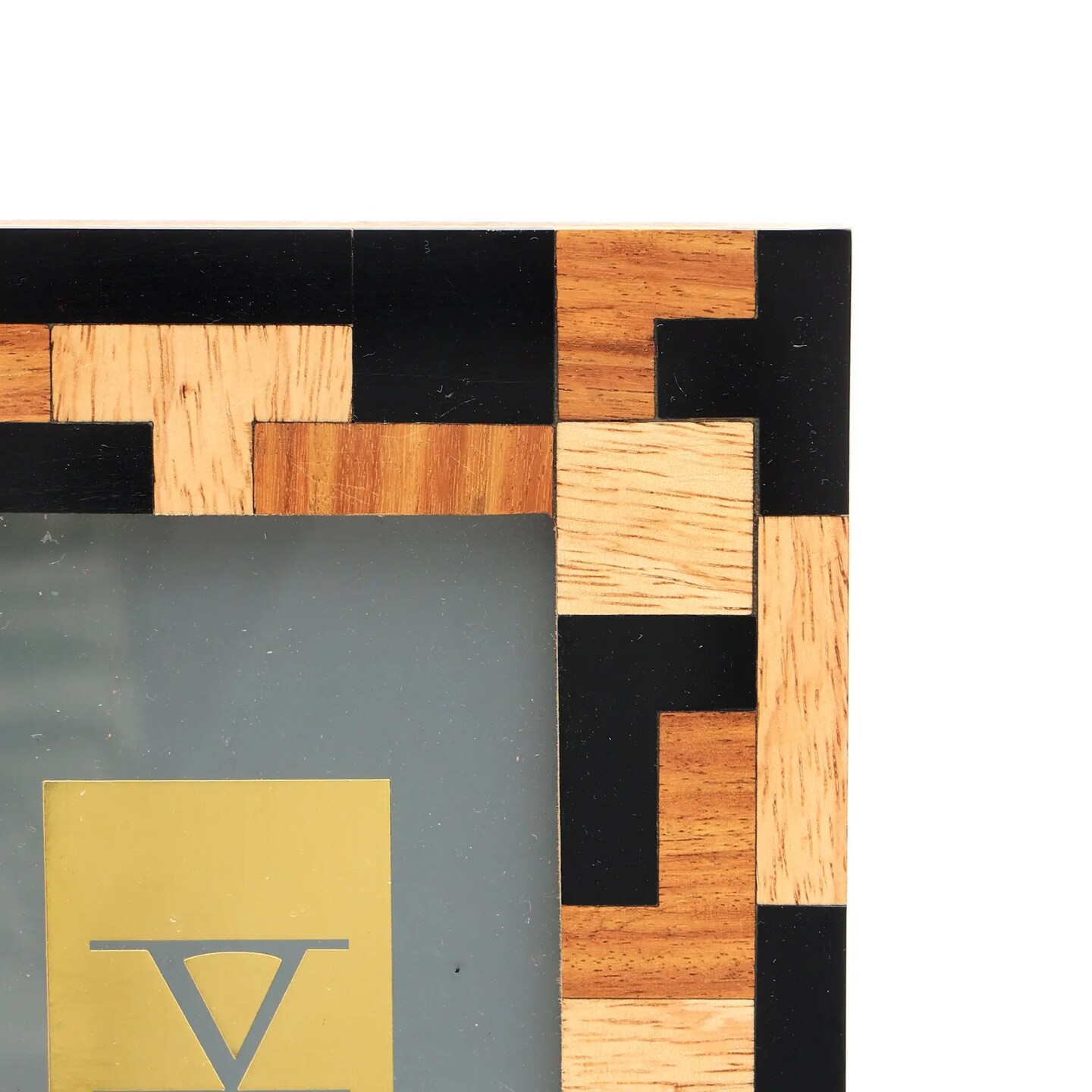 Black Resin with Sheesham &#x26; Mango Wood Photo Frame/Picture Frame - 4&#x22; X 6&#x22;