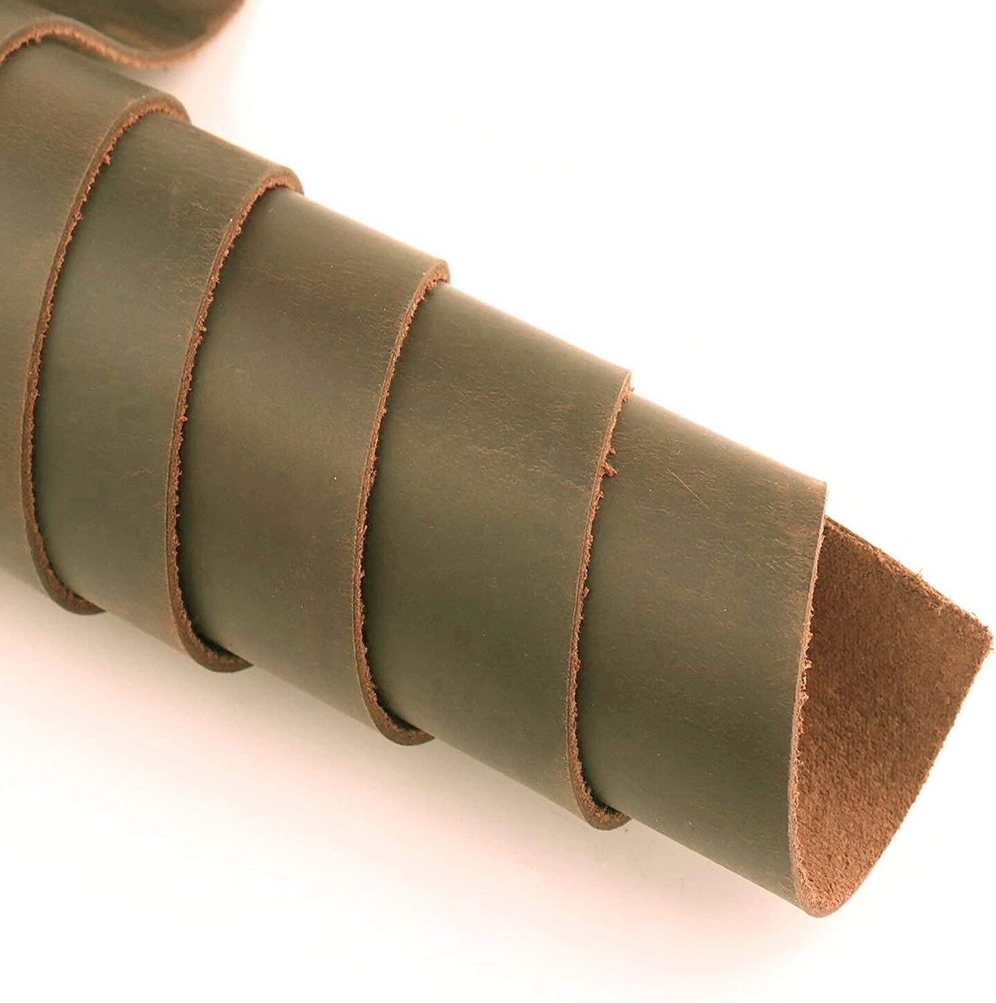 ELW Oil Tanned Leather 5/6 OZ (2-2.4mm) | Full Grain| Pre-Cut Sizes from 6&#x22; to 48&#x22;| Cowhide Handmade Perfect for Crafting, Sewing, Molding, Workshop