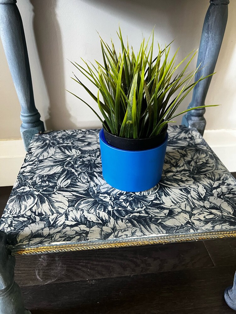 A1 Decoupage Fiber - Blue Wallpaper - 1 sheet, A1 size