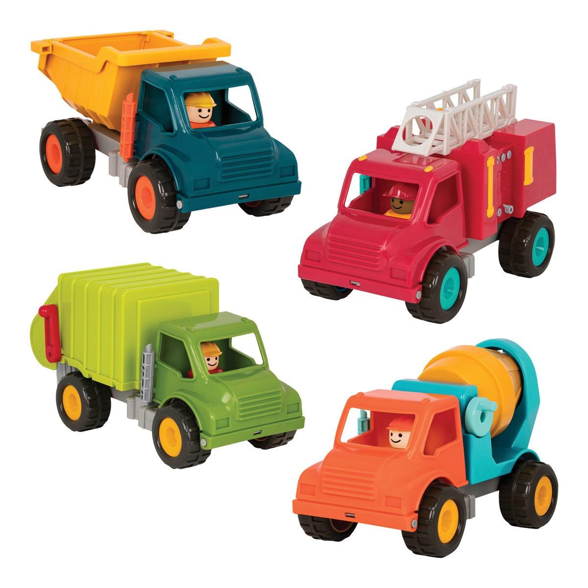 Battat We Do The Work Plastic Trucks - Set of 4