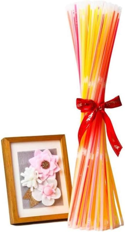 Glow Sticks Bulk 100ct 22'' Glow Necklaces with Connectors, for Party Festivals Raves Birthday Wedding