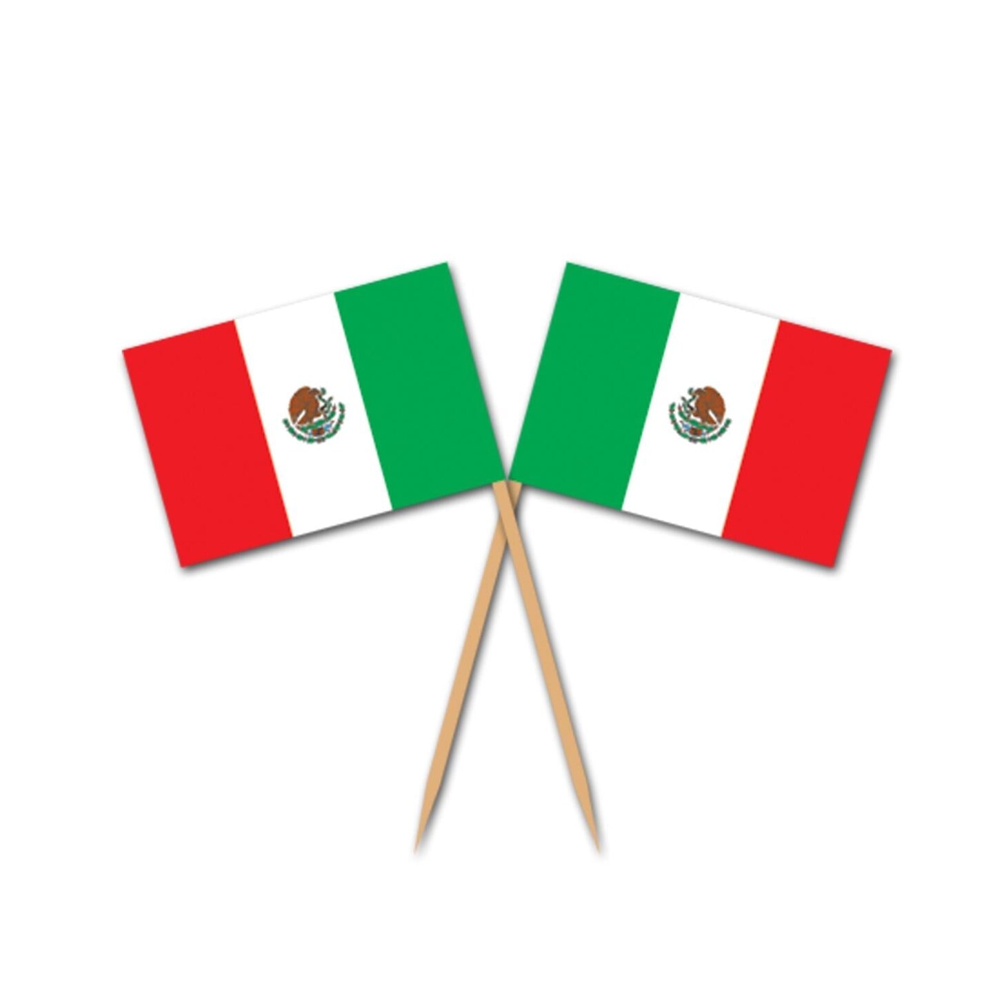 600 Pack Beistle Fiesta Mexican Flag Picks