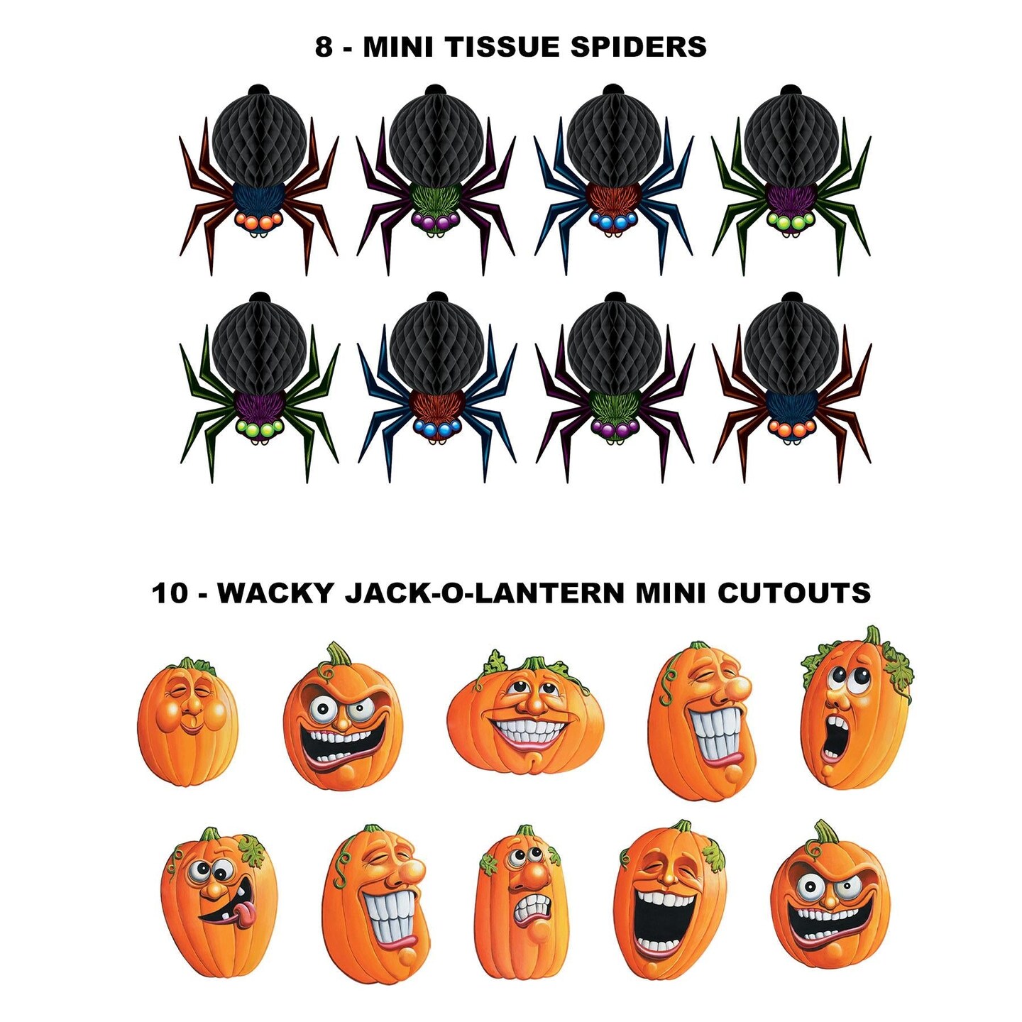 8 Pack Beistle Trunk Or Treat 21 Piece Party Box