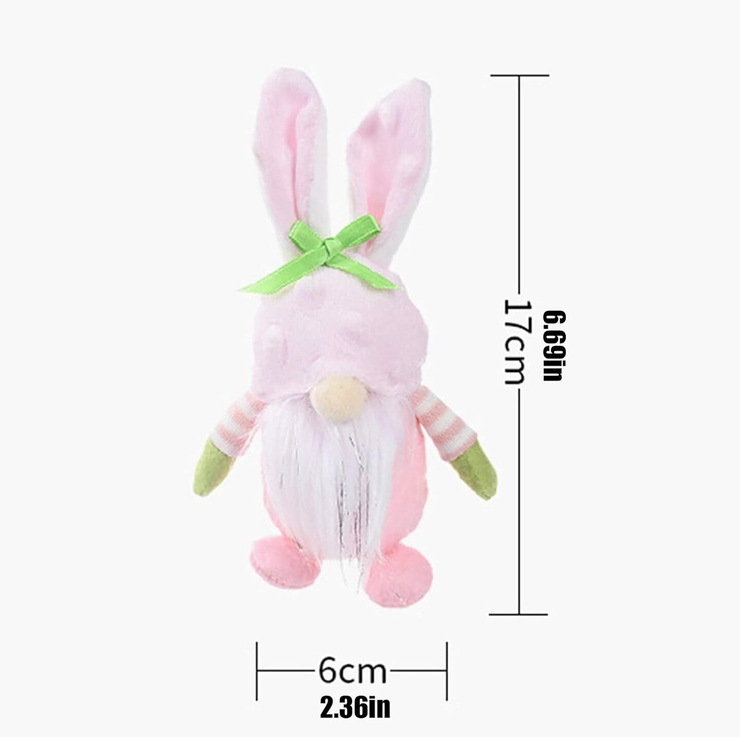 Easter Gnomes Decorations,4 Pack Handmade Plush Easter Bunny Tomte Swedish Scandinavian Figurine Elf Stuffed Doll Rabbit Gifts Cute Easter Faceless Dwarf Bunny Household Ornaments, Home Decor