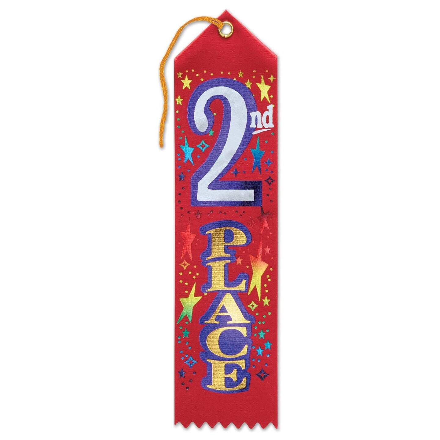6 Pack Beistle 2nd Place Award Ribbon
