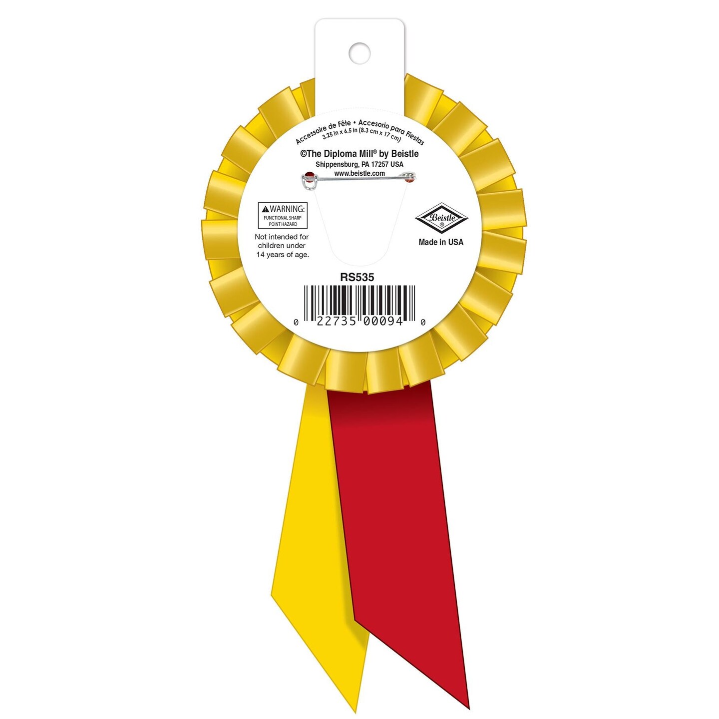 6 Pack Beistle Military Pride Rosette- Marines- 6.5 Inch