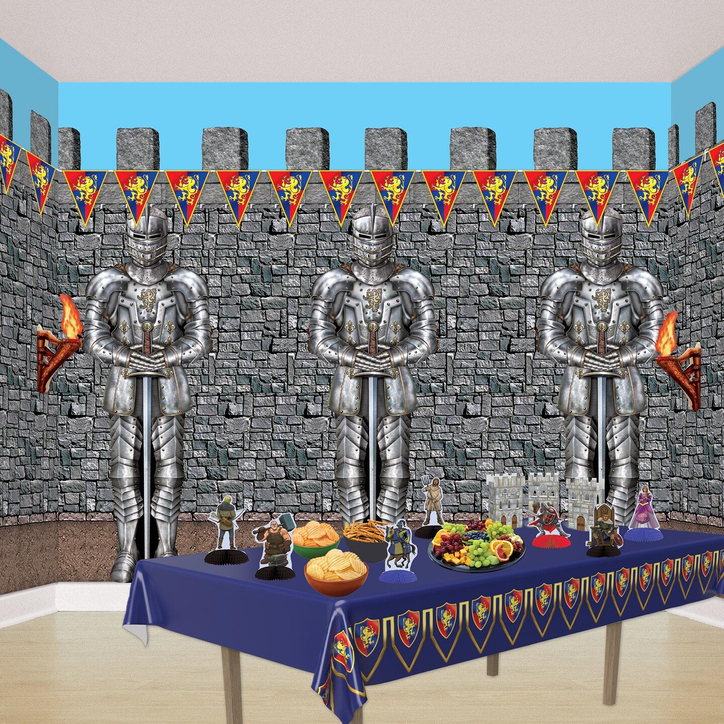 12 Pack Beistle Jointed Suit Of Armor Party Decoration
