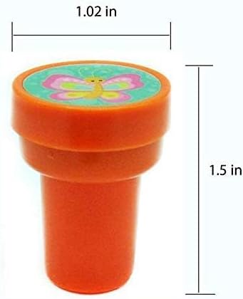 Tiny Mills 24 Pcs Spring Flowers Butterfly Stampers for Kids Easter Egg Fillers
