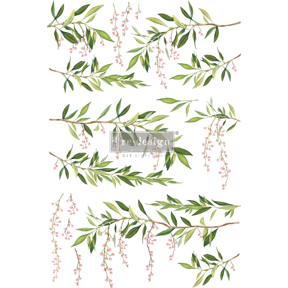 24 RedesignDecorTransfers®-SpringBranch-totalsheetsize24inx35in,cutinto3sheets rub-ons