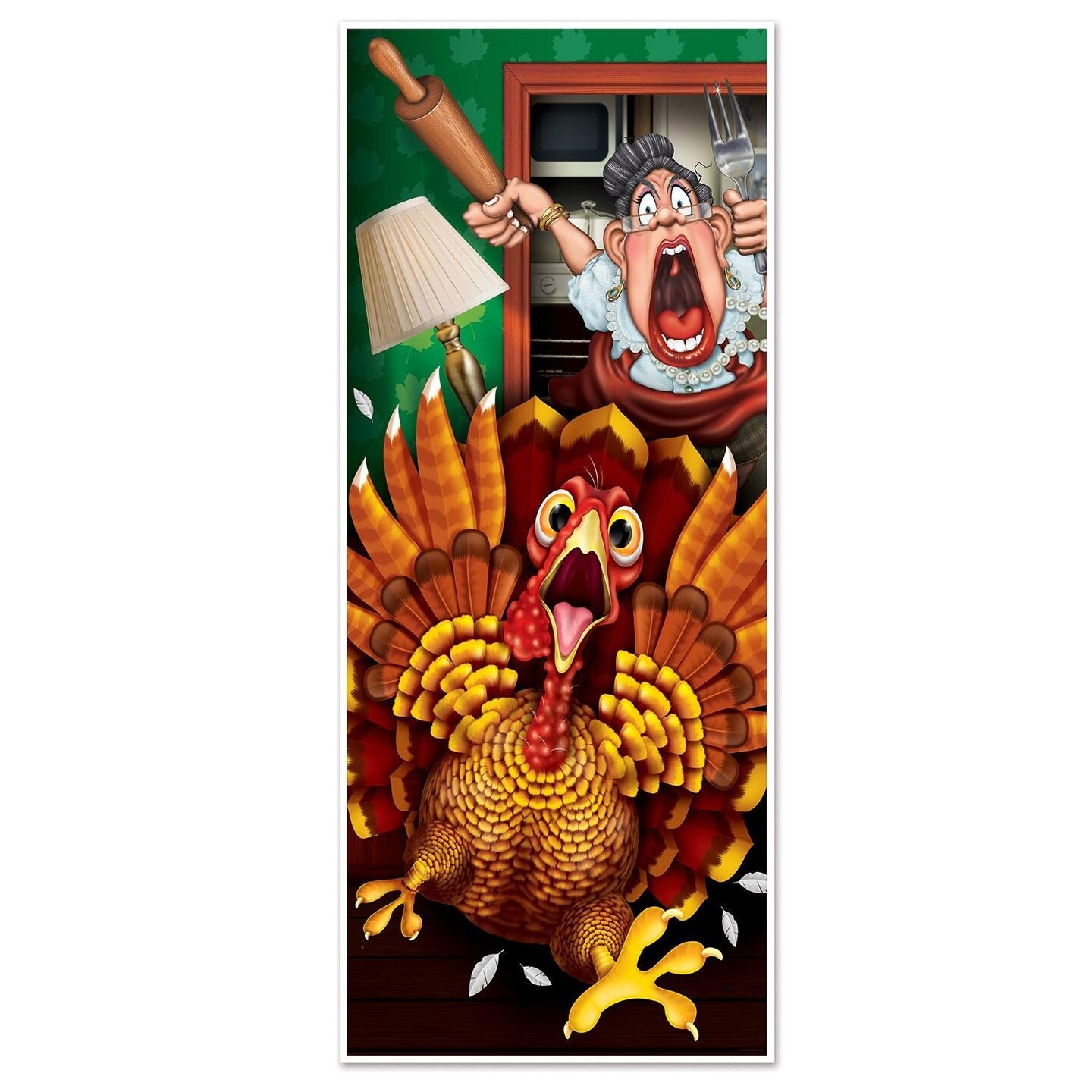 12 Pack Beistle Thanksgiving Wild Turkey Door Cover