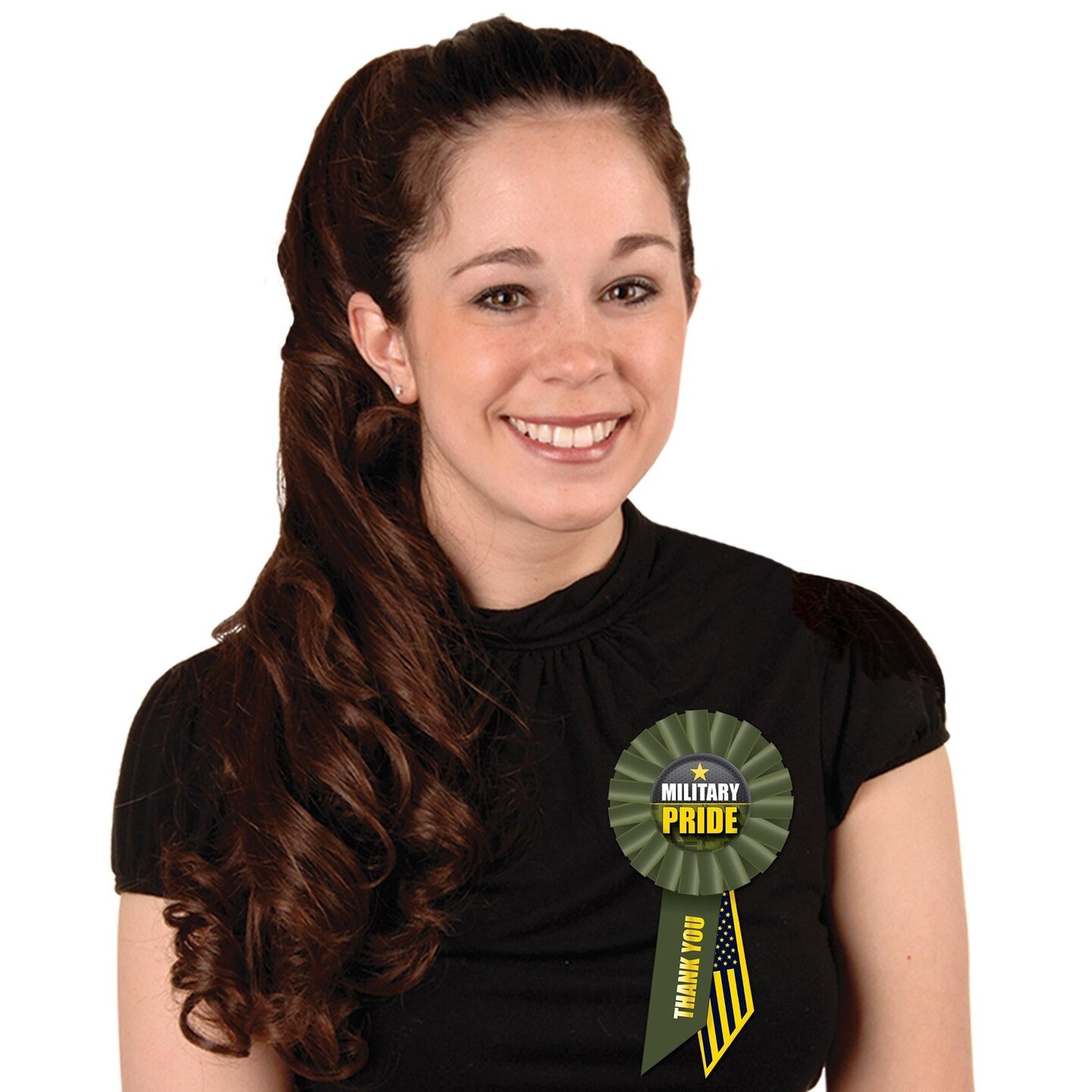 6 Pack Beistle Military Pride Rosette- Army- 6.5 Inch