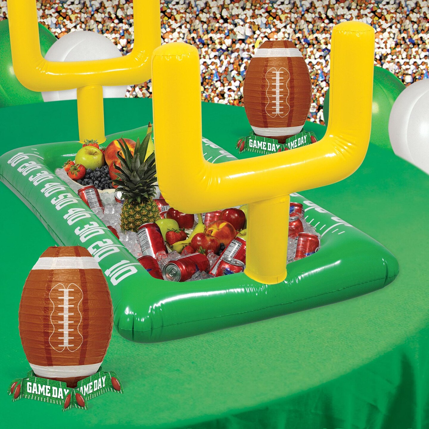6 Pack Beistle Inflatable Football Field Party Buffet Cooler