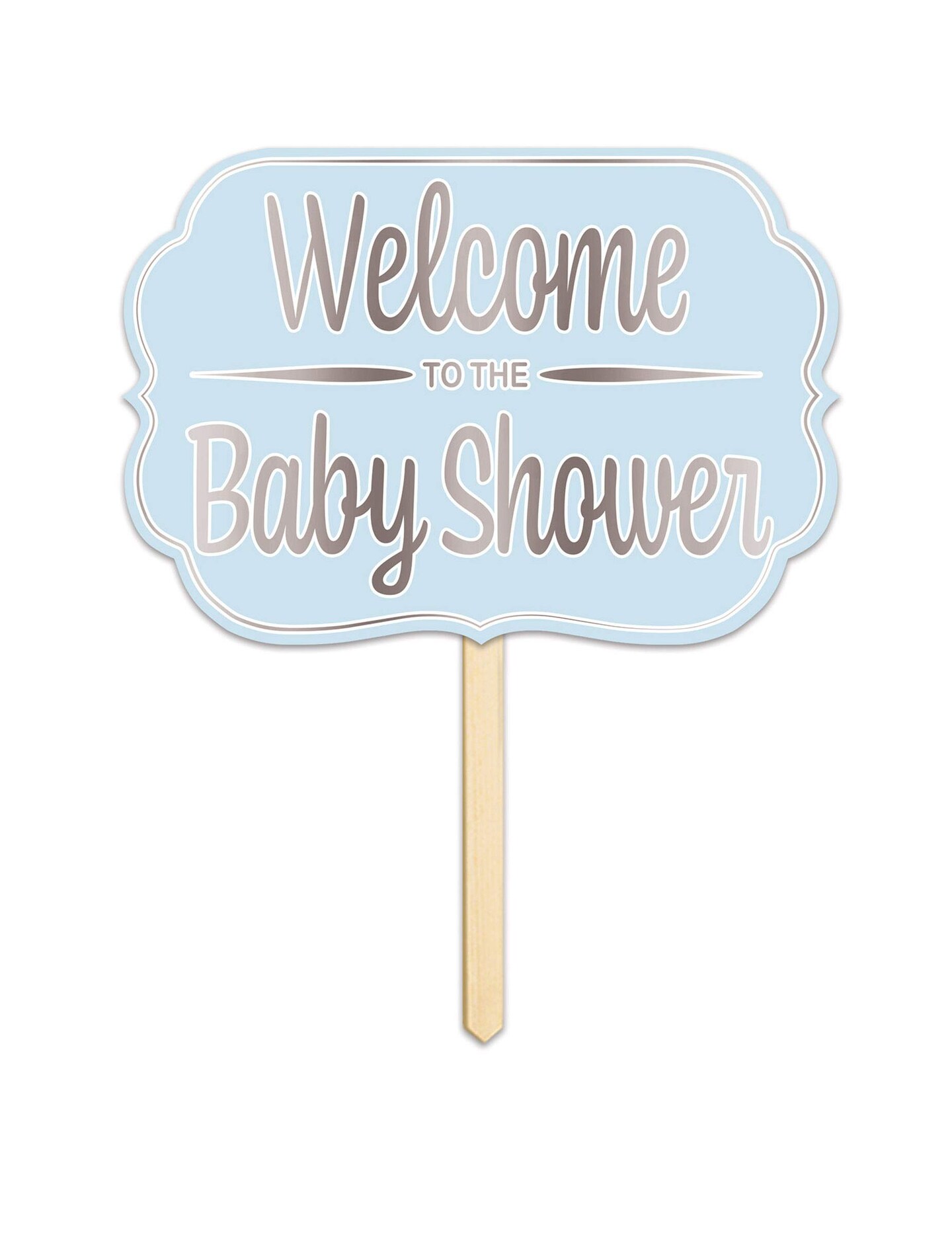 Foil Baby Shower Yard Sign - Pack of 6: Elegant and Eye-Catching