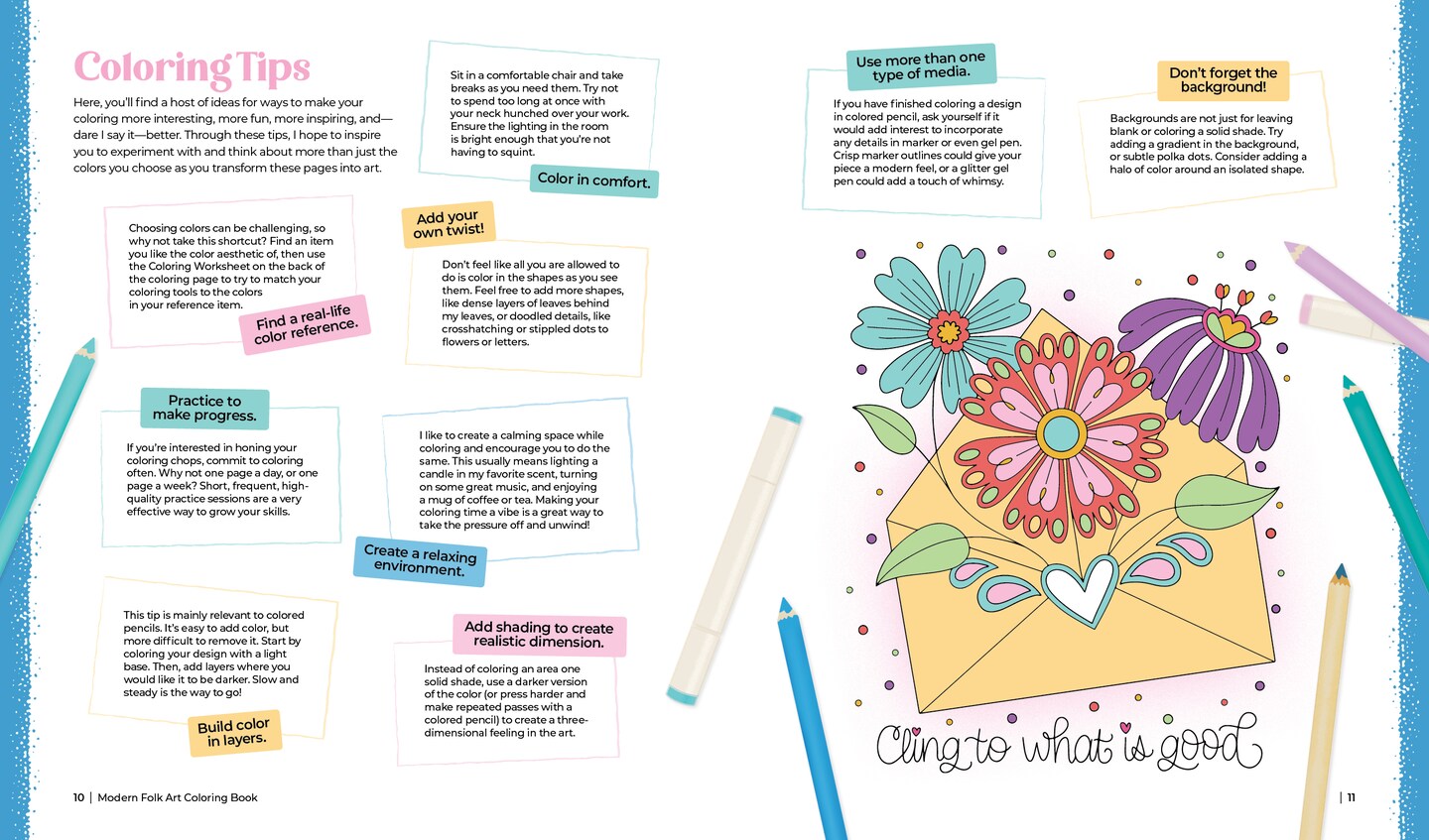 Modern Folk Art Coloring Book: 60 Patterns to Boost Joy, Relaxation &#x26; Creativity