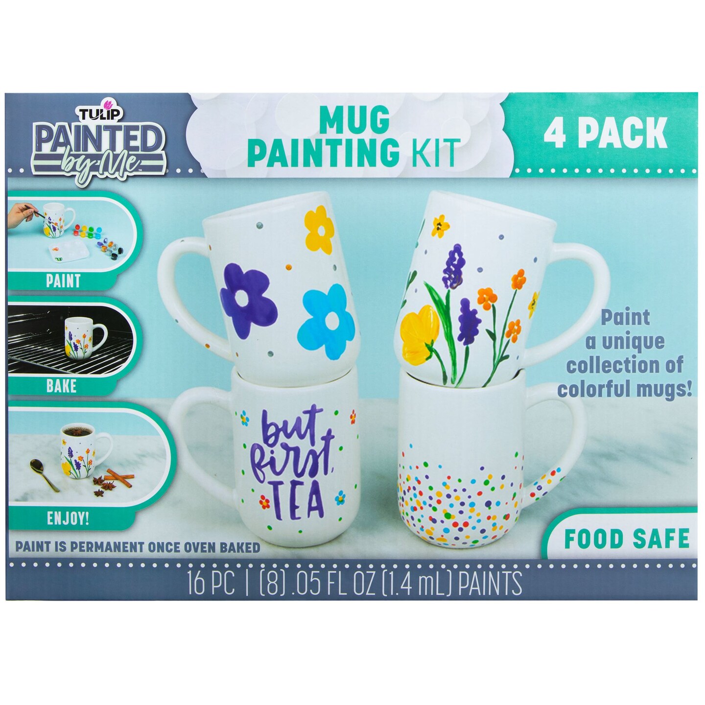 Tulip Painted by Me Mug Painting Kit 4 Pack
