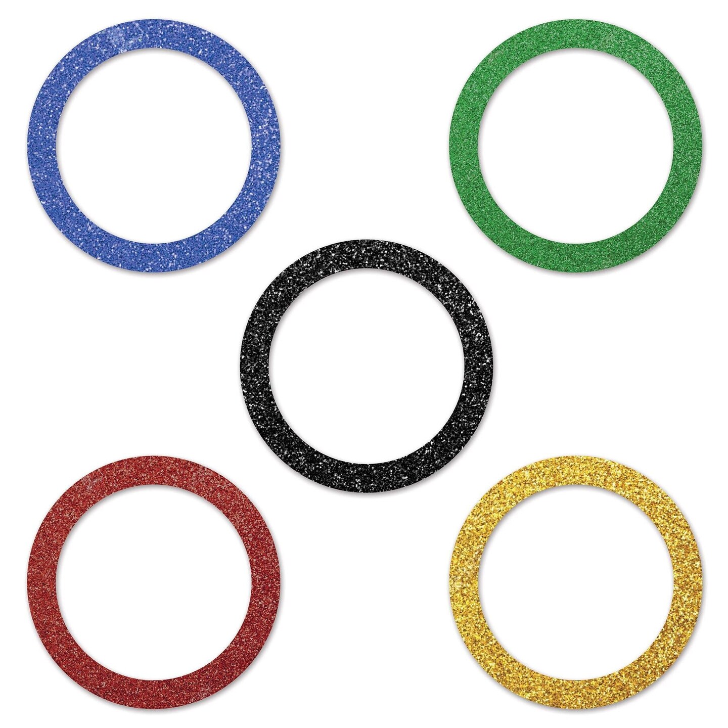 12 Pack Bulk Sports Party Rings Del Sparkle Confetti (0.5 Oz/Pkg)