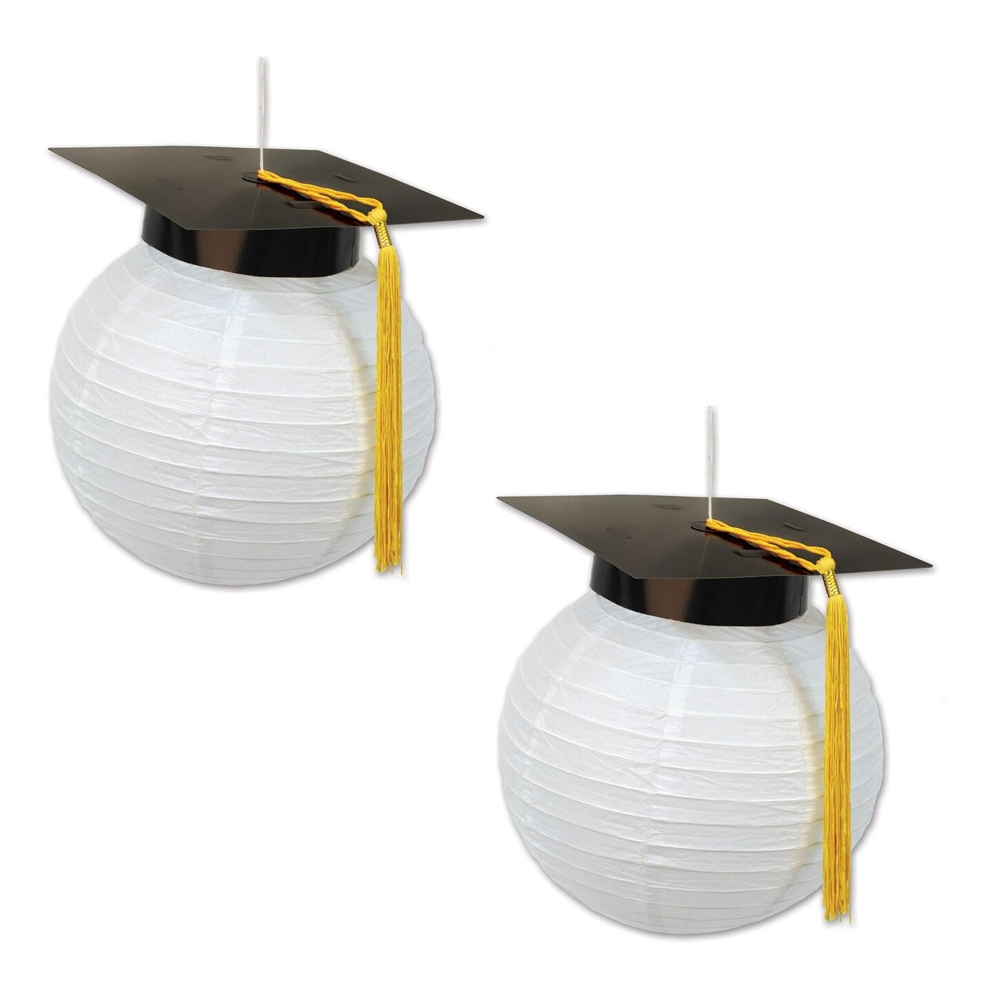 6 Pack Beistle Grad Cap Graduation Party Paper Lanterns