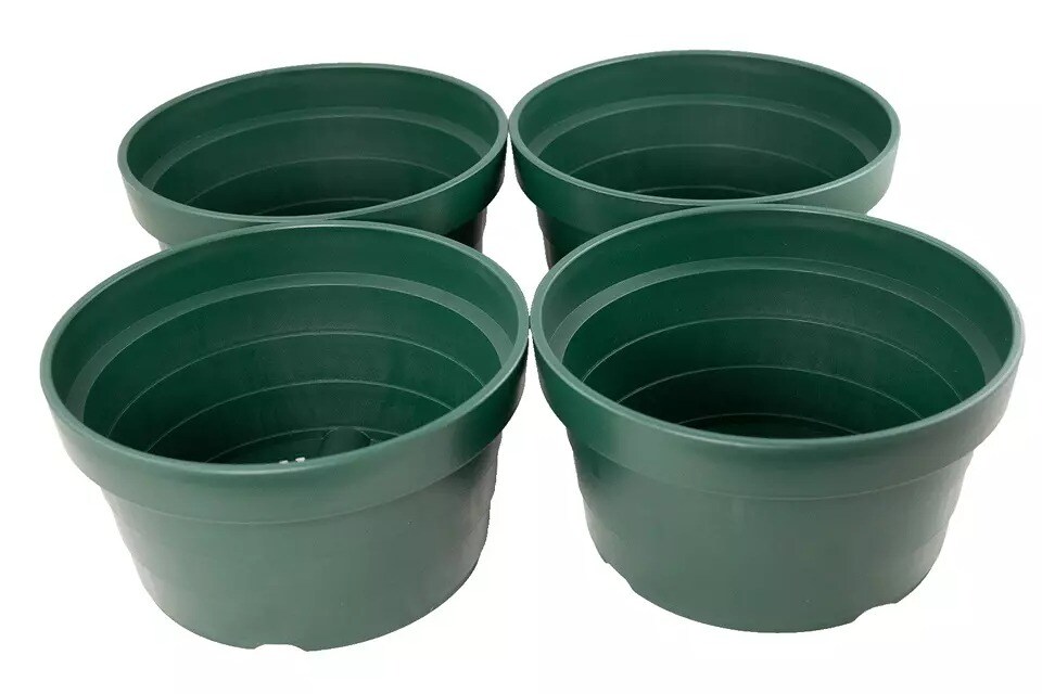 4 Gr Japanese Heavy Duty Round Plastic Bonsai / Succulent Pot 8.25"x 8.25"x  4.5" | Michaels