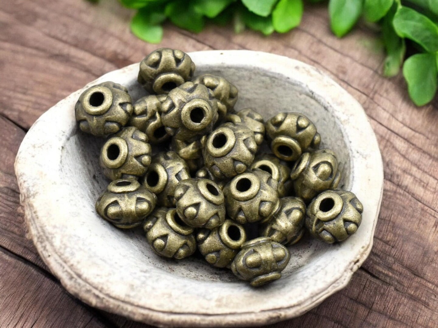 *100* 7x5mm Antique Bronze Rondelle Spacer Beads