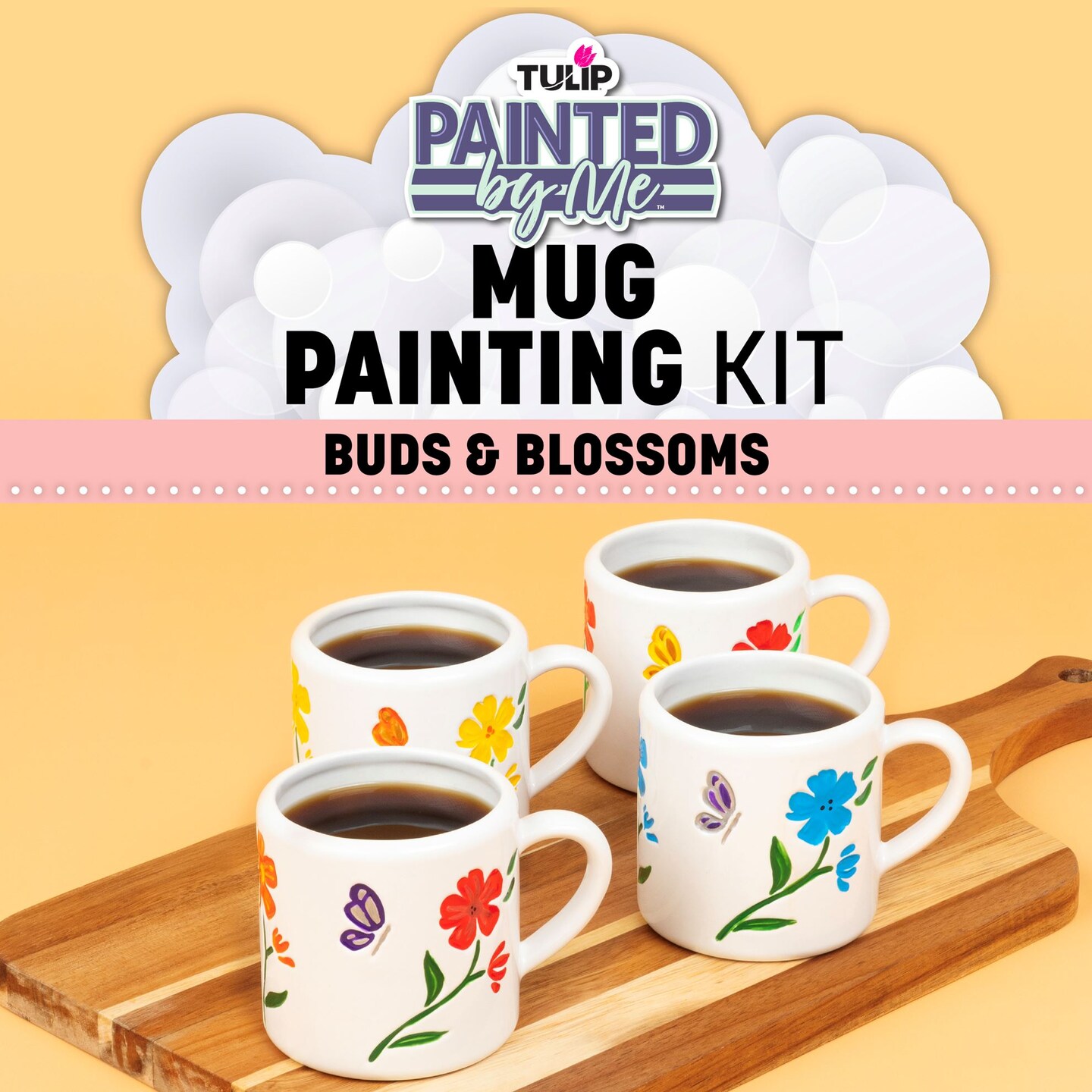 Tulip Painted by Me Buds &#x26; Blossoms 4-Pc. Mug Kit