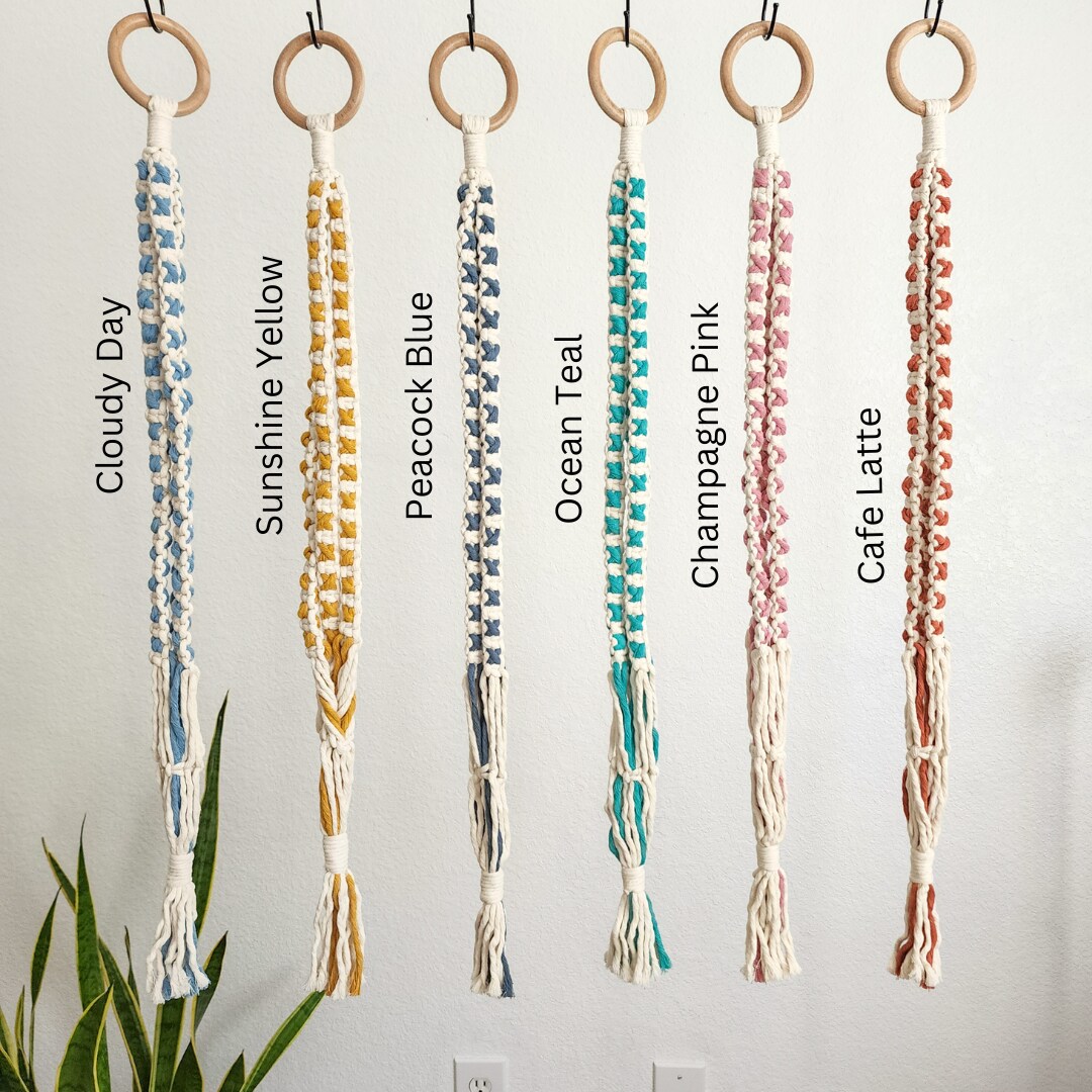 Boho Macrame Plant Hanger, Handmade Plant Accessories Gift