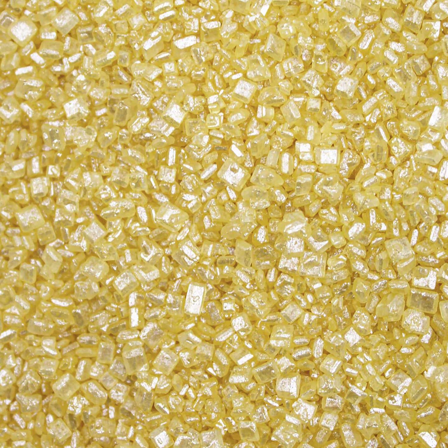 Krazy Sprinkles - Yellow Pearl Sugar Sand (1/2 Cup, 1x Jar) for Cakes, Ice Cream & Cookies