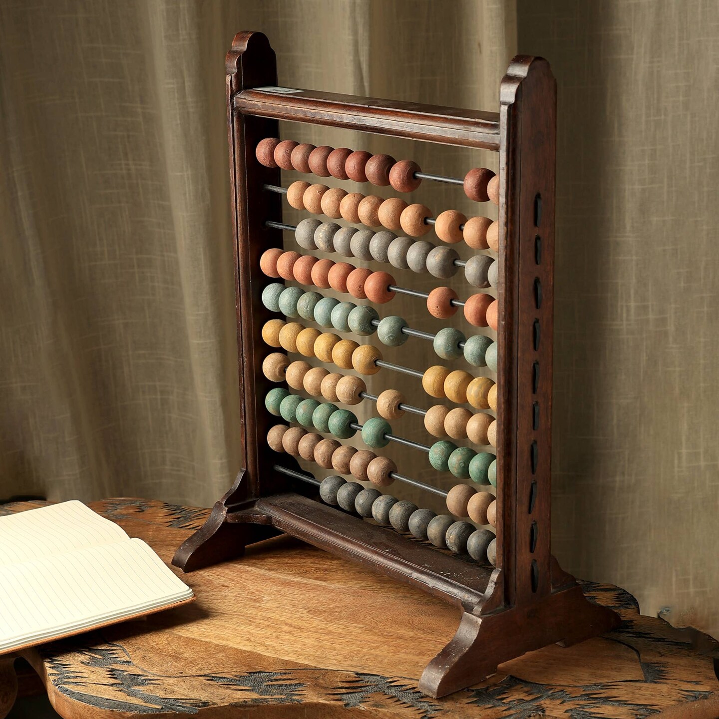 Wooden Abacus Growing Learning Development Toy - 14&#x22; X 18&#x22;