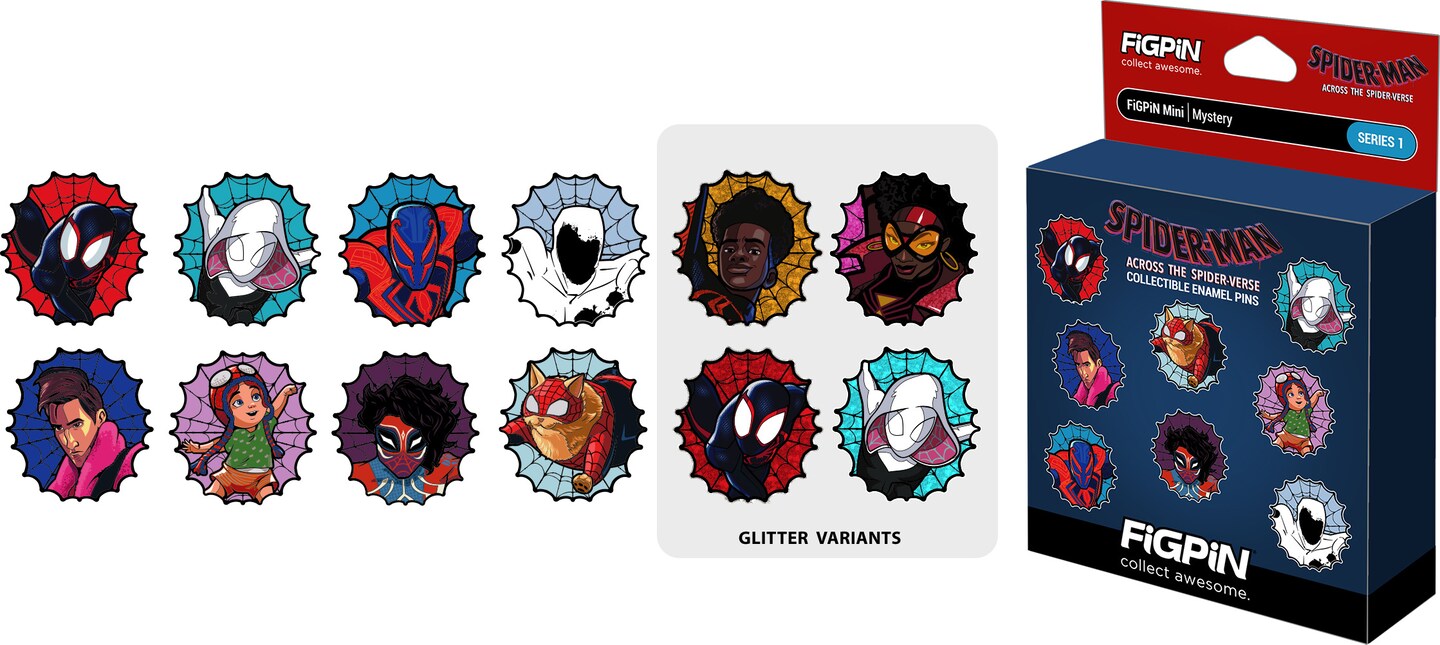 FiGPiN - Mystery Mini Pin - Spider-Man Across the Spider-Verse - Series 1 -  1 Pin  [COLLECTABLES] Blind Packaging , Pin, Collectible