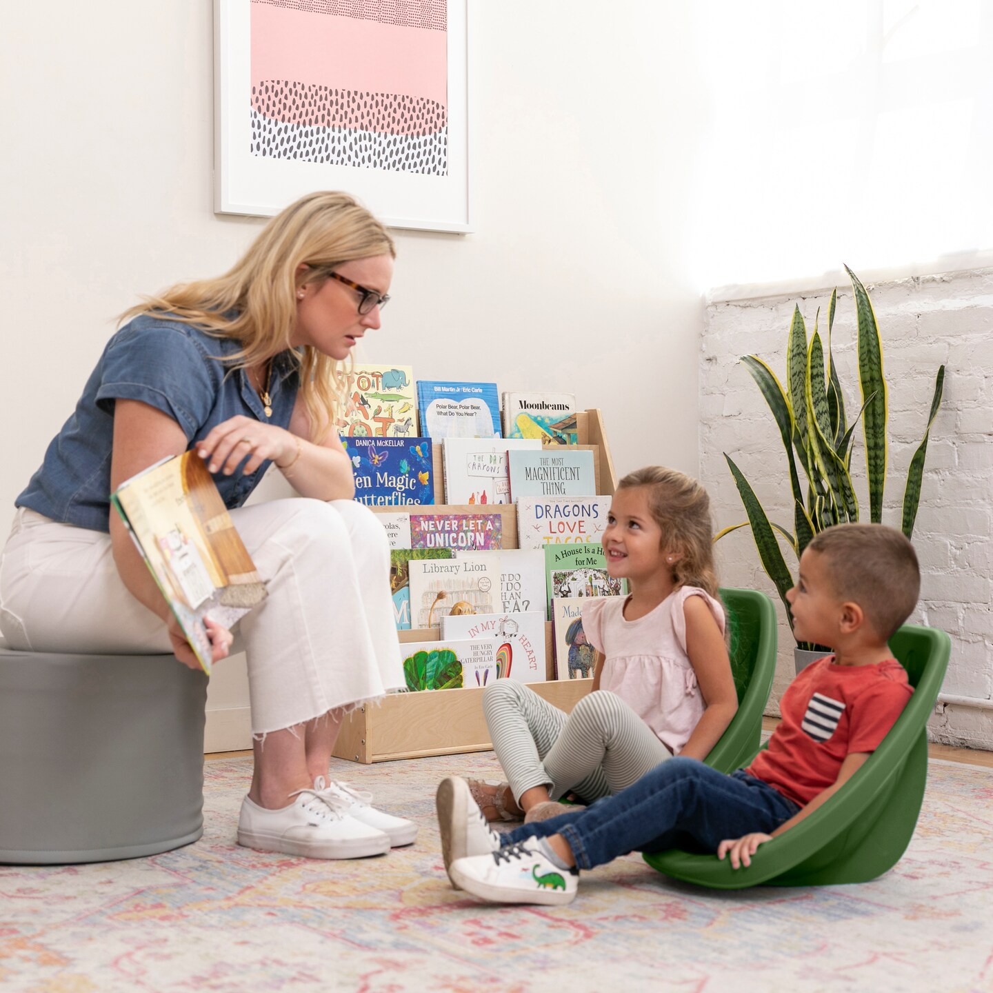 Leaf Floor Seat, Rocker Chair, 6-Piece