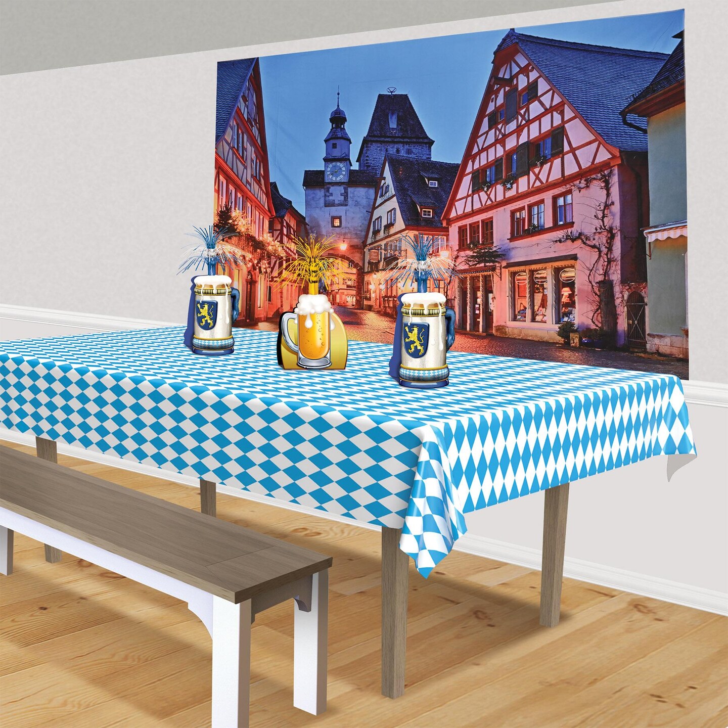 6 Pack Beistle Oktoberfest Fabric Backdrop