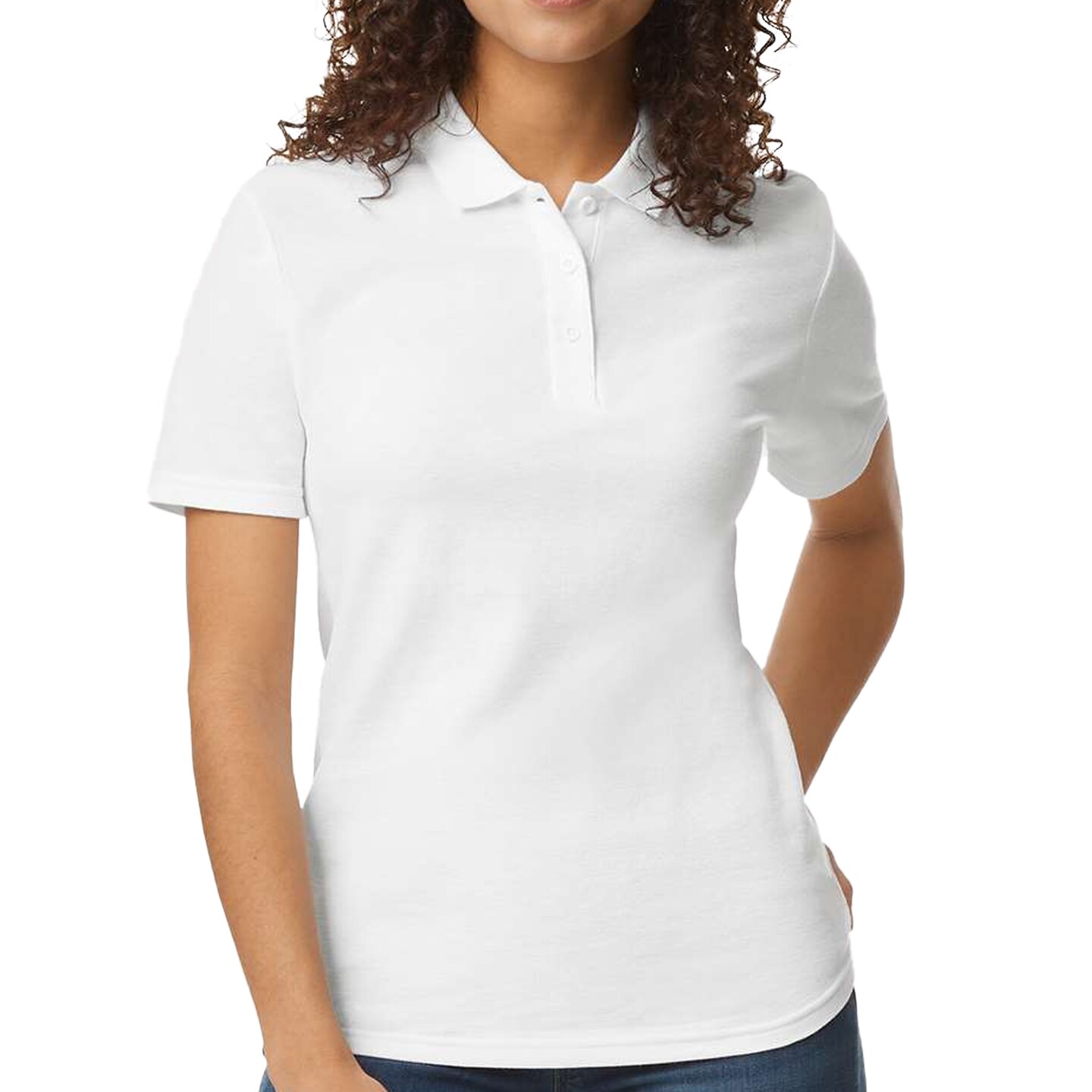 Gildan Women&#x27;s Pique Polo T-Shirt, Adult Cotton Short Sleeve