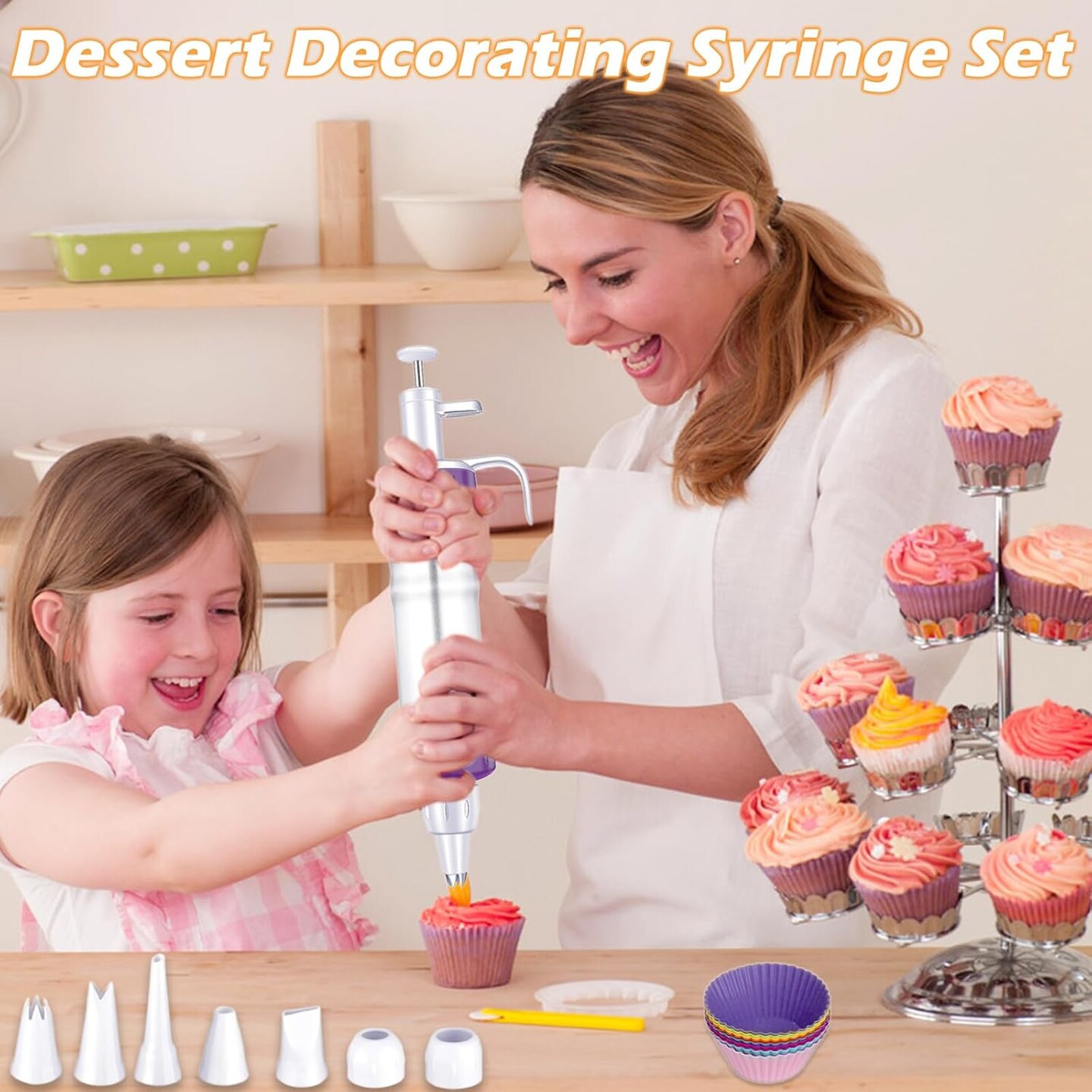 Dessert Decorating Syringe Set, Icing Piping Kit