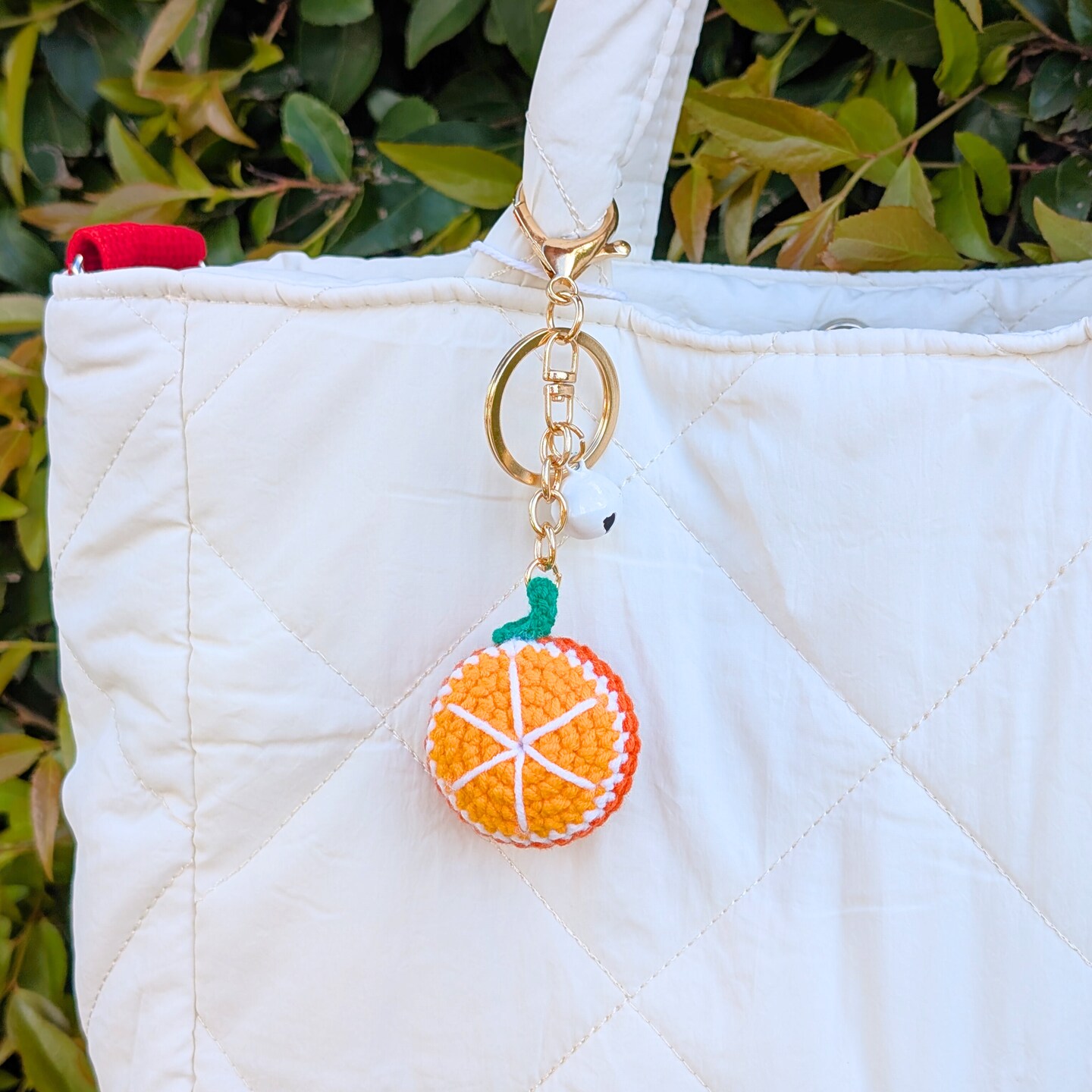 Fruit Colorful Crocheted Keychain | Handmade Cute Bag Charm | Kawaii Key Ring | Kiwi | Orange | Lemon | Watermelon