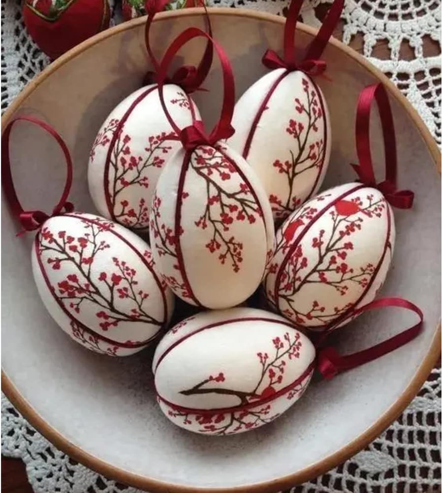 6 Inch 9 Pack White Craft Foam Eggs Smooth for Spring Valentine&#x2019;s Day Easter Holiday Art Crafts Making Handmade DIY Painting School Projects