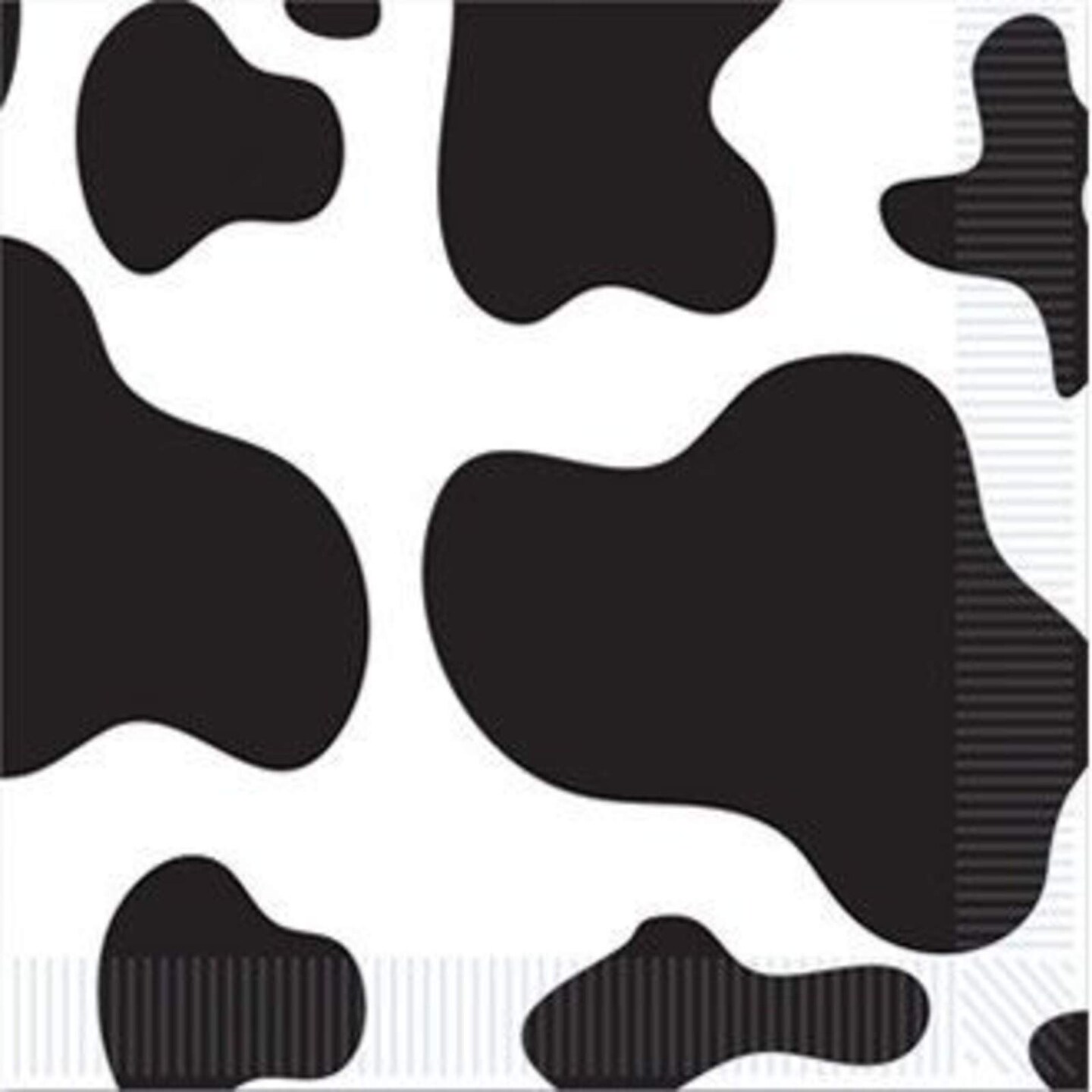 Cow Print Beverage Napkins - Fun and Functional Party Essentials (12 Pack)