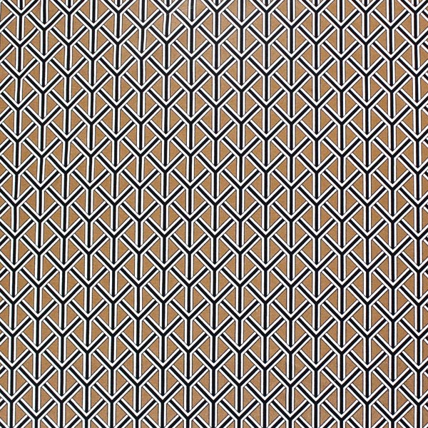 Black and Gold Weave Printed Spandex