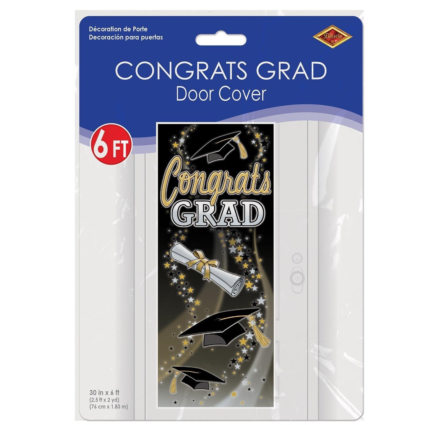 12 Pack Beistle Congrats Grad Graduation Party Door Cover