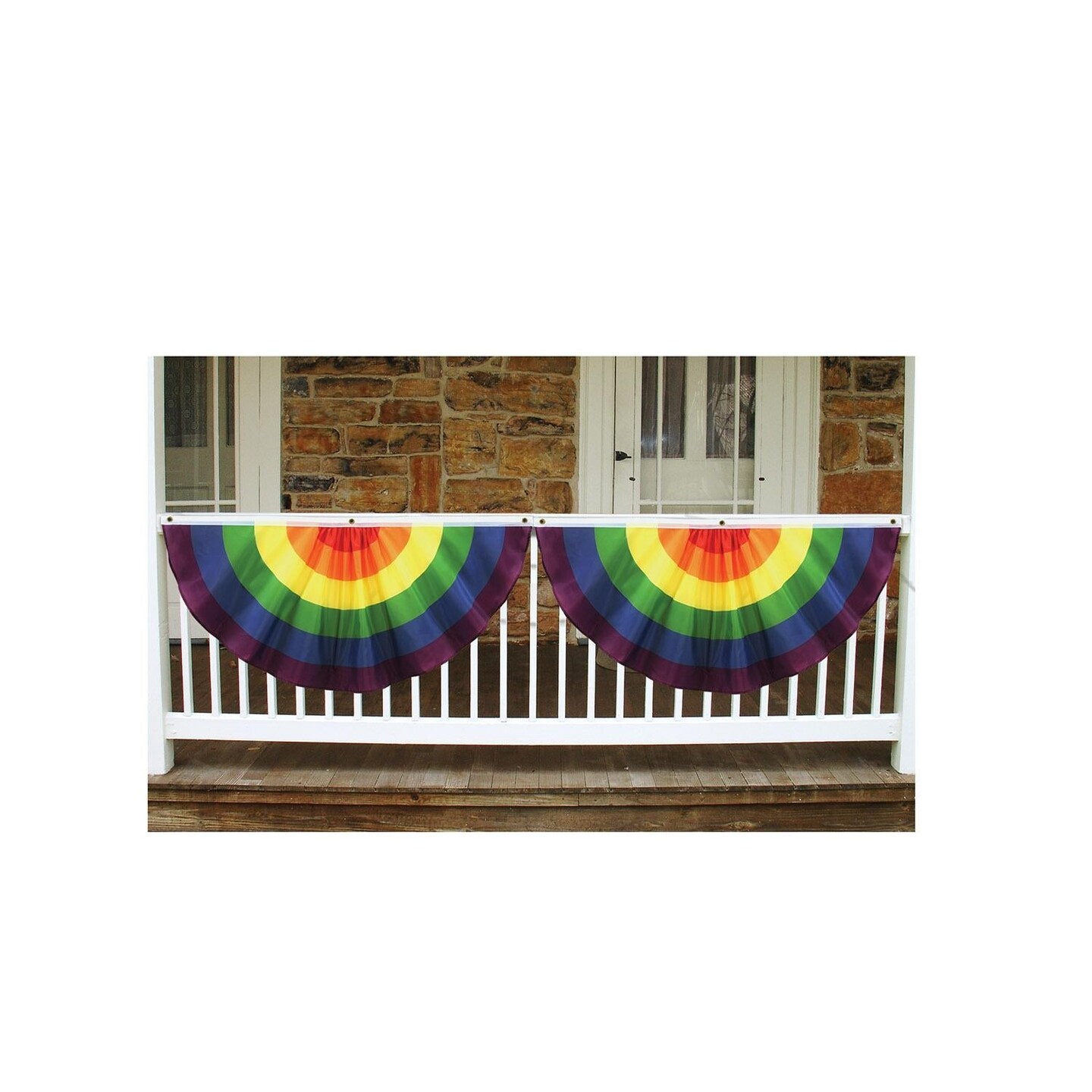 6 Pack Beistle Rainbow Party Fabric Bunting