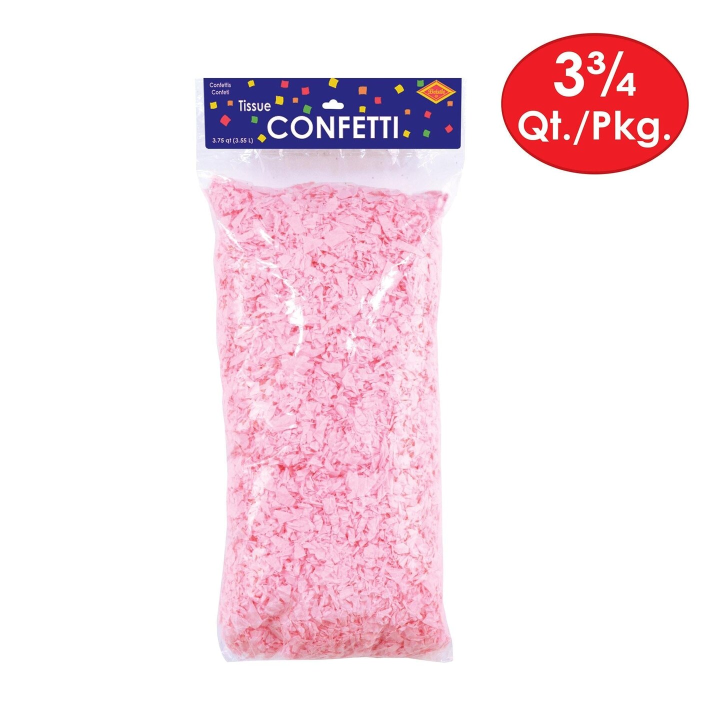 6 Pack Beistle Tissue Confetti Pink (3.75 Qt/Pkg)