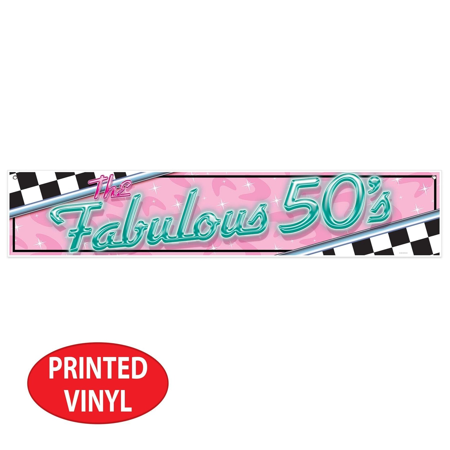 12 Pack Beistle The Fabulous 50&#x27;s Party Banner