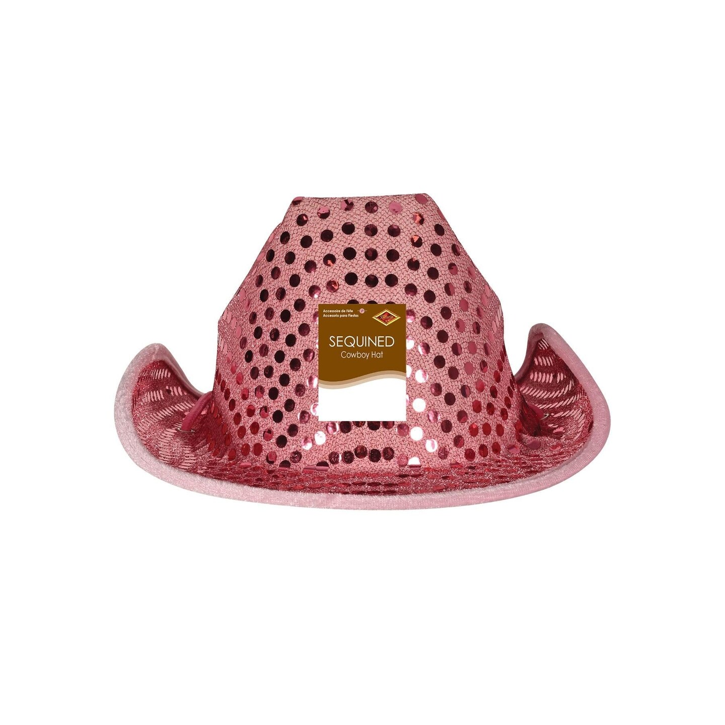 6 Pack Beistle Sequined Cowboy Hat