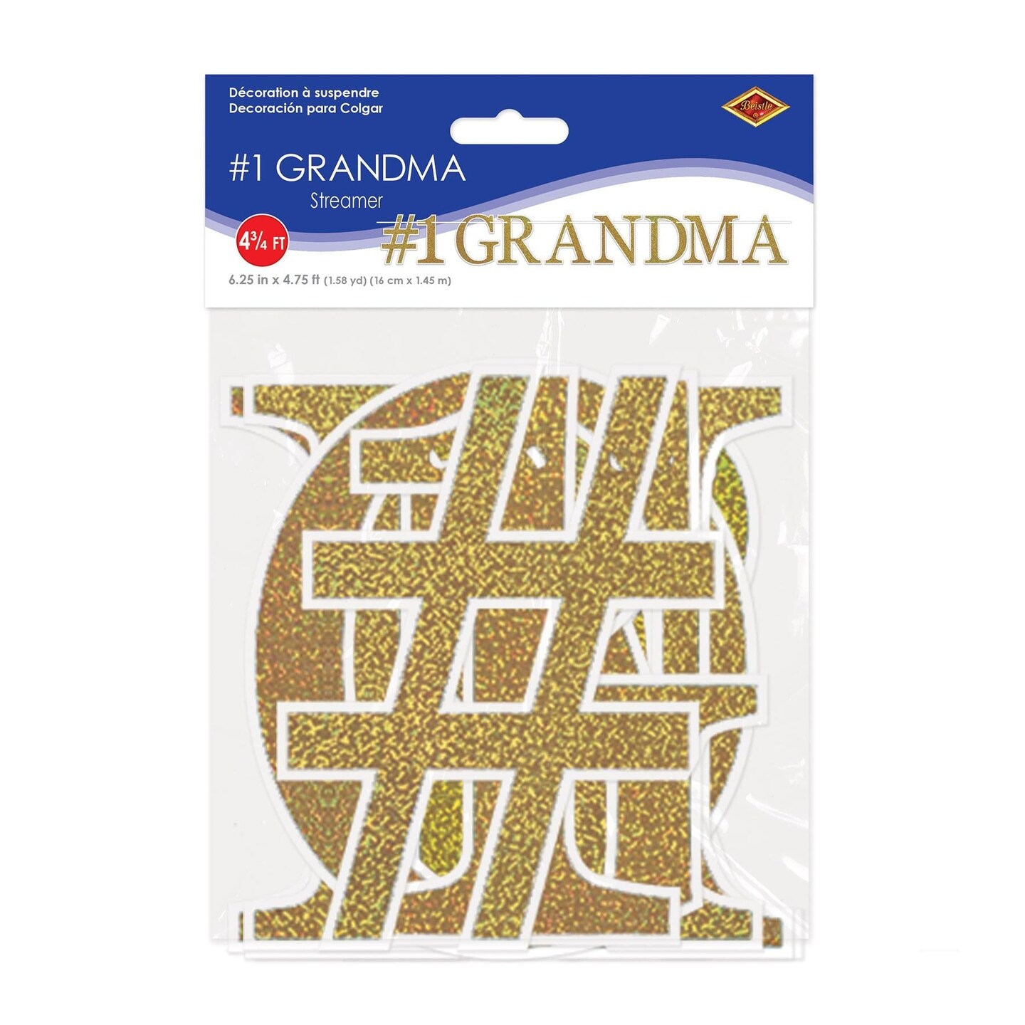 12 Pack Beistle Grandparent&#x27;s Day #1 Grandma Streamer